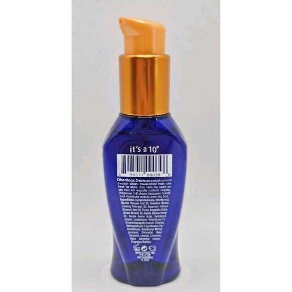It's a 10 Miracle Oil Plus Keratin 3 oz New Pump Bottle - Picture 2 of 2